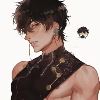 😏 emoji 𝓓𝓪𝓷 𝓗𝓮𝓷𝓰🌘 Telegram sticker 12 of 37