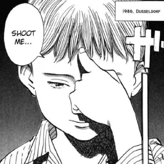 🔫 emoji Johan Liebert Telegram sticker 13 of 50