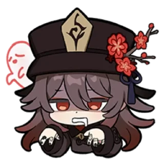 😨 emoji Genshin impact[@cherry_top0] Telegram sticker 7 of 20