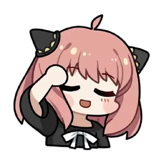 😏 emoji ༊ ࣪˖⋅anya 「 @wexsavi 」 Telegram sticker 15 of 18