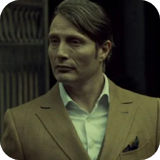 🧥 emoji Hannibal Lecter | Hannibal series @MacraniFilms Telegram sticker 21 of 41