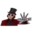 🖐 emoji Willy Wonka Bar Telegram sticker 6 of 9