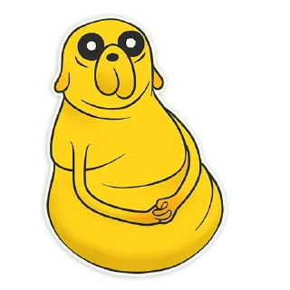 😶 emoji Jake Adventure Telegram sticker 16 of 49