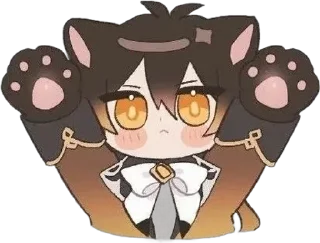 🌟 emoji Чжун Ли @phonedesign_genshin Telegram sticker 23 of 26