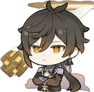 🌟 emoji Чжун Ли @phonedesign_genshin Telegram sticker 9 of 26