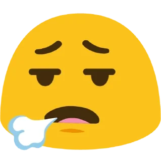 🌟 emoji 😮‍💨😮‍💨 Telegram sticker 10 of 14