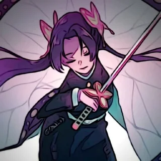 🌺 emoji Kanae @demonslayerstickersss Telegram sticker 8 of 27