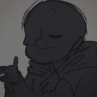 🌑 emoji 夜の暗い冗談 ~ Telegram sticker 6 of 32