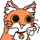 😏 emoji Wonderful orange cat (@n_chronos) Telegram sticker 18 of 40