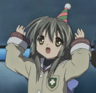 🥳 emoji Clannad Telegram sticker 1 of 100
