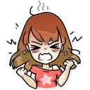 😡 emoji Momoko Telegram sticker 20 of 35