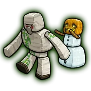🥵 emoji Minecraft Telegram sticker 24 of 35