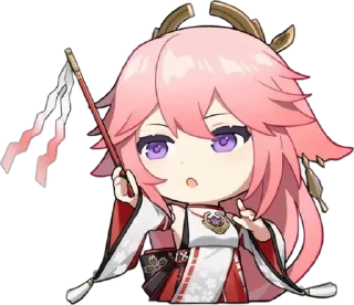 🌟 emoji Яэ мико Telegram sticker 10 of 120