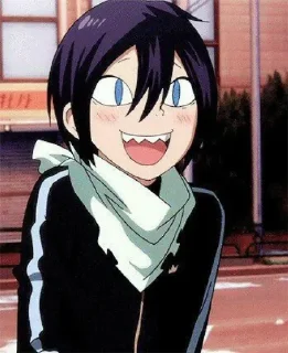 😃 emoji Ято @anime_stickerr Telegram sticker 18 of 25