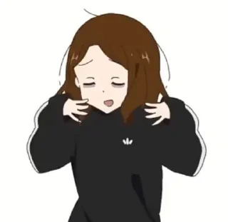 🤩 emoji Мори гяру ` :: @yktidit Telegram sticker 11 of 15