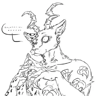 😐 emoji Beastars Telegram sticker 15 of 27