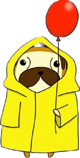 🎈 emoji Мопс Геннадий Telegram sticker 9 of 30
