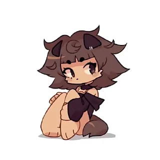 😶 emoji Mimi by typh (edit @chumachecho) Telegram sticker 10 of 78