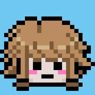 🥺 emoji / 💻 Chihiro Fujisaki 2 by @wanna_s_l_e_e_p 💚 / Telegram sticker 10 of 30