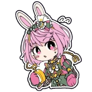 🐰 emoji (´∧ω∧｀*) милахи Telegram sticker 22 of 29