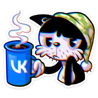 ☕️ emoji Кот Джо :: @stickroom Telegram sticker 15 of 48