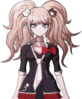 😐 emoji Junko Enoshima @M4kosSt1ck Telegram sticker 10 of 60