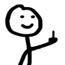 🖕 emoji @TVstickers Crazy Telegram sticker 19 of 74
