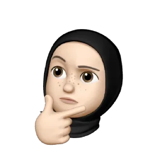 🤔 emoji @Muslimanistan_Tv 🧕🦋 Telegram sticker 6 of 35