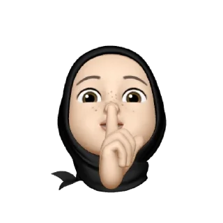 🤫 emoji @Muslimanistan_Tv 🧕🦋 Telegram sticker 13 of 35