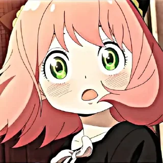 😯 emoji Аня форджер @anime_sticks Telegram sticker 19 of 20
