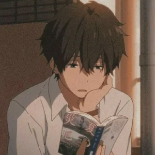 🖤 emoji Oreki Houtarou Telegram sticker 9 of 82
