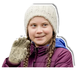 👋 emoji Greta Telegram sticker 12 of 30