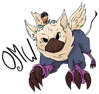💥 emoji The Last Guardian Telegram sticker 22 of 27
