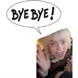 👋 emoji Billie holidays Telegram sticker 15 of 17