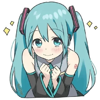 👉 emoji Мику Хацунэ "BoxChan" Telegram sticker 12 of 40