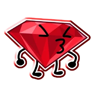 😗 emoji Фаворитка Руби Telegram sticker 20 of 67