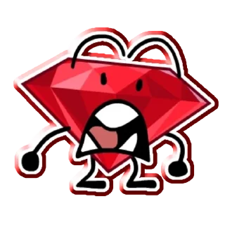 😧 emoji Фаворитка Руби Telegram sticker 14 of 67