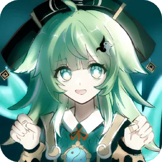 💚 emoji 彡Хо Хо ( 💚 )) @myworksMQ Telegram sticker 1 of 50