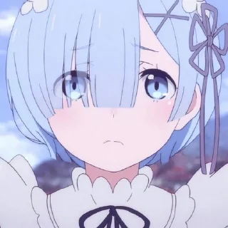 🦋 emoji рем к вашим услугам.💙 Telegram sticker 1 of 61
