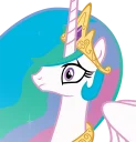 😕 emoji Princess Celestia Telegram sticker 17 of 54