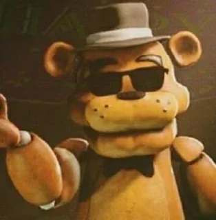 🌟 emoji БОЛЬШЕ ⇨ @CLOOBHUB ГОЛДЕН ФРЕДДИ GOLDEN FREDDY ТГ Telegram sticker 9 of 21