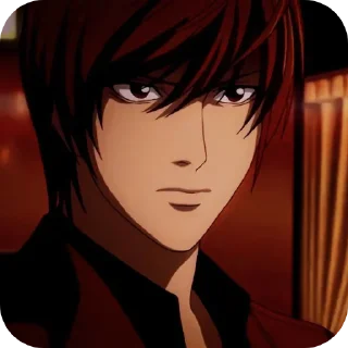 🤨 emoji Light Yagami • @Earth928B Telegram sticker 3 of 70