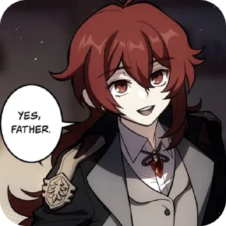 🌟 emoji @MoriFil Дилюк. Telegram sticker 22 of 45