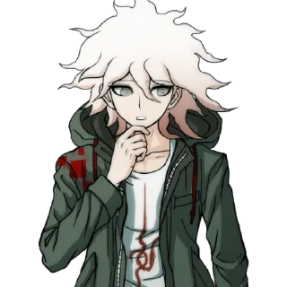 🤔 emoji Nagito Komaeda Telegram sticker 8 of 35