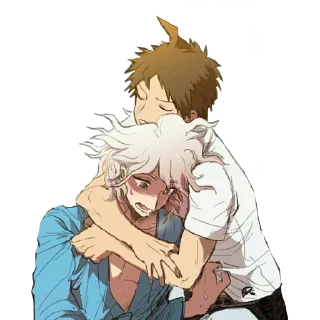 🫂 emoji Nagito Komaeda Telegram sticker 7 of 82