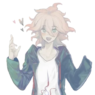 ❤️ emoji Nagito Komaeda Telegram sticker 5 of 82