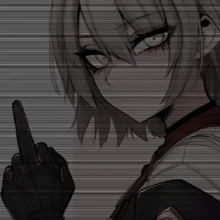 🖕 emoji Токийские вороны Telegram sticker 9 of 48
