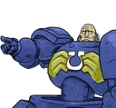 👈 emoji WH40K. Regular marine Telegram sticker 9 of 32