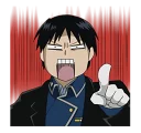👇 emoji Fullmetal Alchemist Telegram sticker 23 of 40