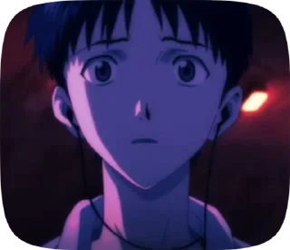 😕 emoji Синдзи Икари・@evangelion00 Telegram sticker 11 of 20